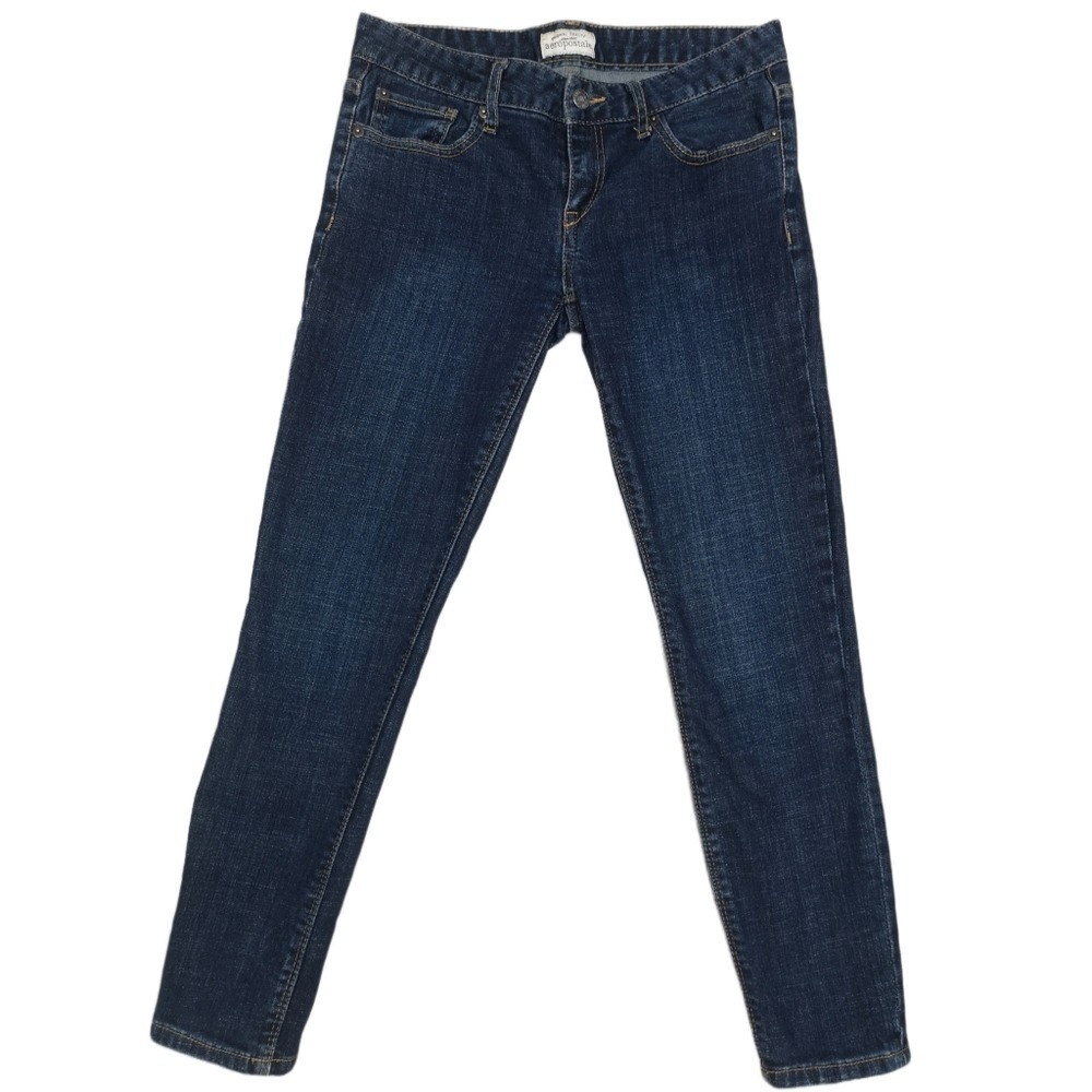 Aeropostale Dark Wash Size 5 / 6 Skinny Cropped Cotton Denim Blue Jeans